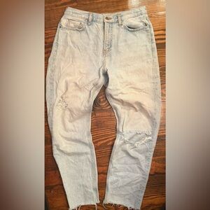 Vero Moda Women's Light Blue High Rise Jeans